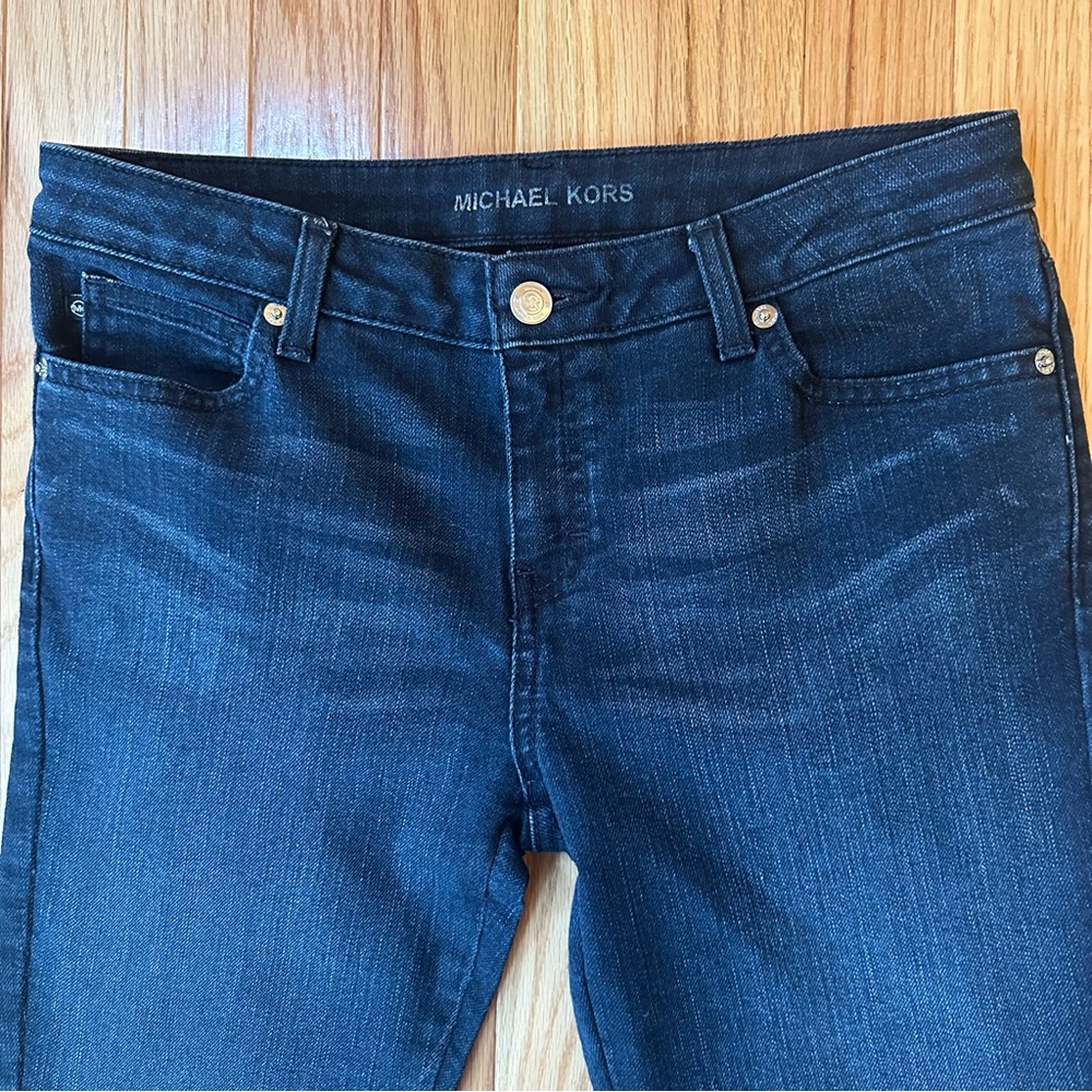 Michael Kors Dark Indigo Flare Jeans - Picture 2 of 8